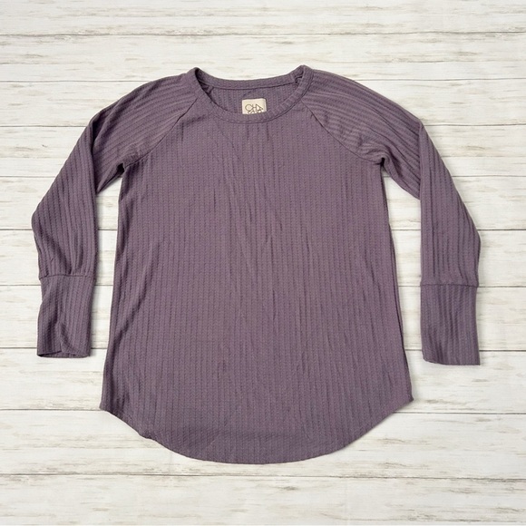 Chaser Waffle Knit Long Sleeve Top | Size Large - Picture 2 of 5